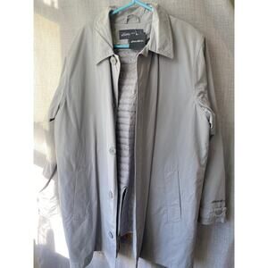 Eddie Bauer Men’s Goose Down Trench Coat - Size Large, New with Tags
